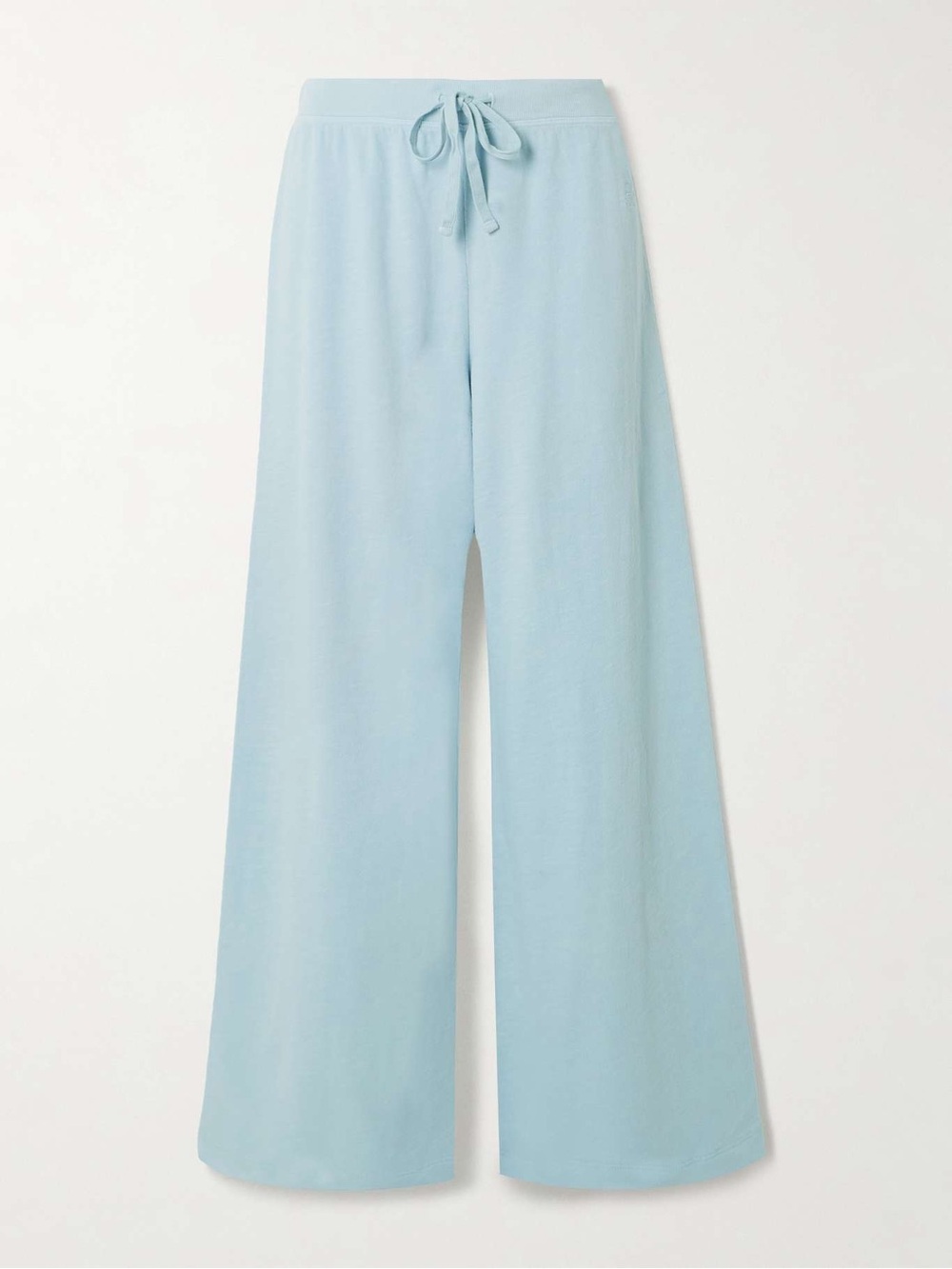 Light Blue Wide Leg Drawstring Lounge Pants